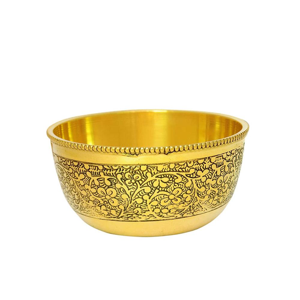 Designer brass bowl