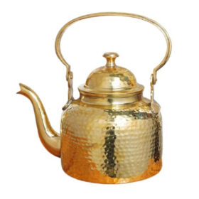TamraPatra Brass Kettle Hammered stovetop 500 ml Home