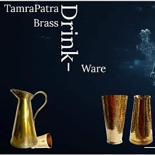 Water from Brass TamraPatra Brass jug - 1700ml(Approx)