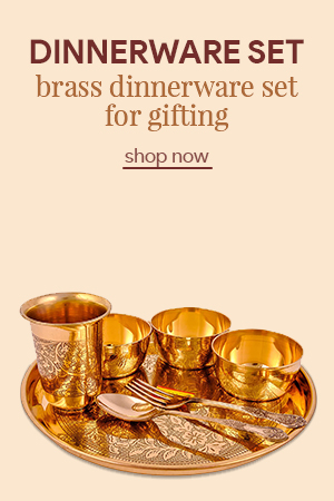 brass dinnerware set
