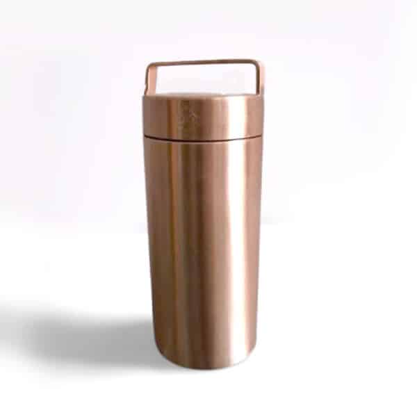 copper bottle, elegant modern stylish with handle 1 liter