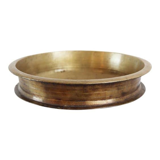 31ZO5nMCpcL TamraPatra Handcrafted Pure Kerala Bronze Uruli /Cooking Pot/kadhai (12 inch)