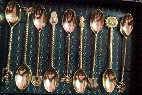 51FUR8qZHL TamraPatra Brass Designer Spoons (Assorted) (1)