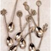 ER TamraPatra Brass Designer Spoons (Assorted) (1)