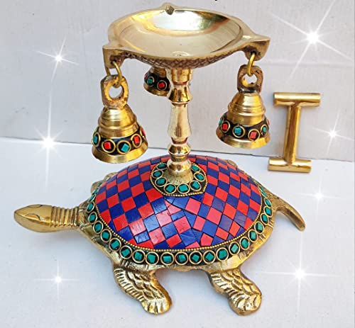ab Tamrapatra Multicolor Stone Chip Heavy Weight Weight Diya (Designs on availibility)